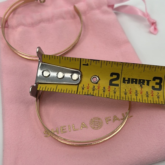 Sheila Fajl Large Eclipse Hoop Earrings - Picture 3 of 5